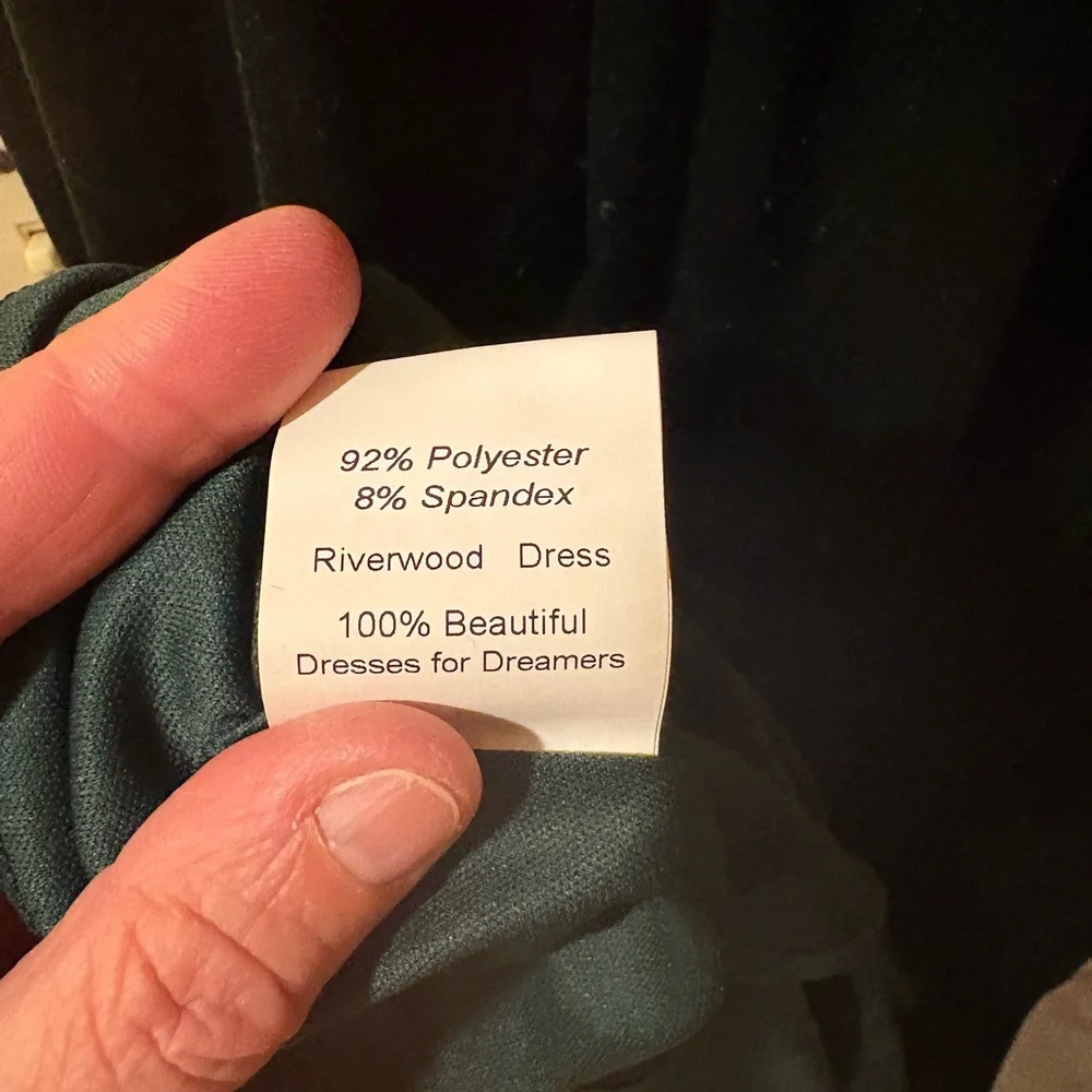 NWT Jessakae Riverwood Green Velvet Midi Dress - Picture 9 of 9